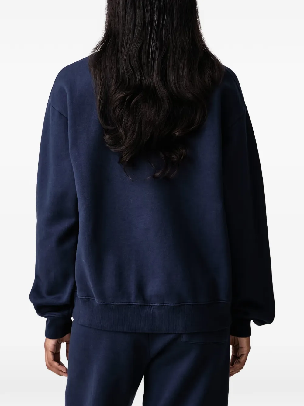 Sporty & Rich Emmet Serif logo-print sweater Blauw