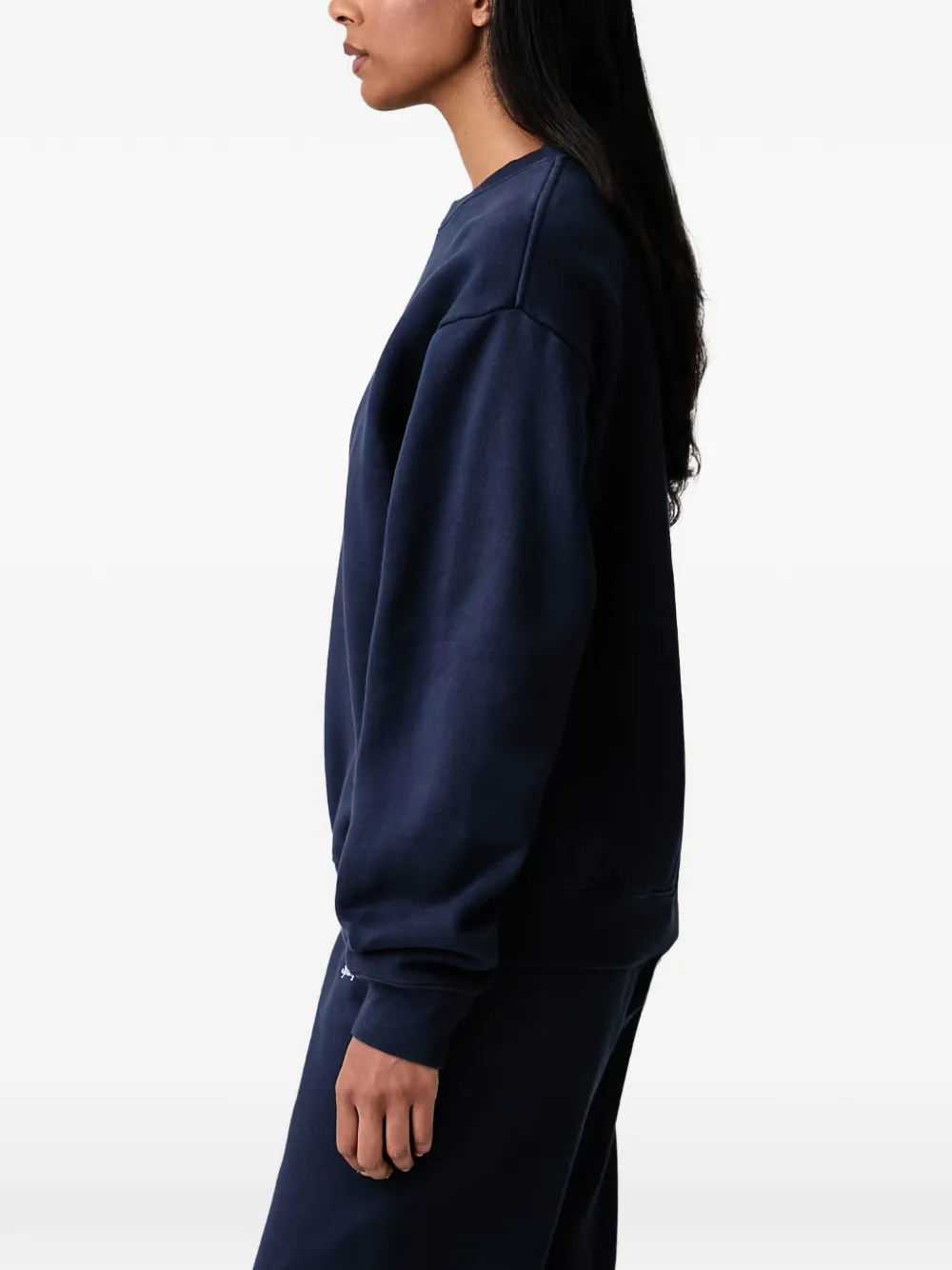 Sporty & Rich Emmet Serif logo-print sweater Blauw