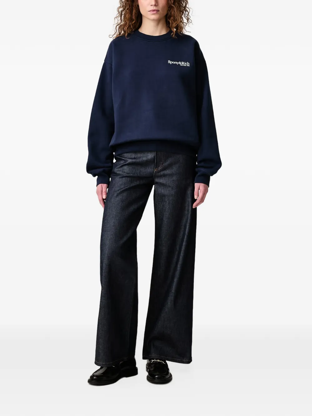 Sporty & Rich HWCNY sweater Blauw