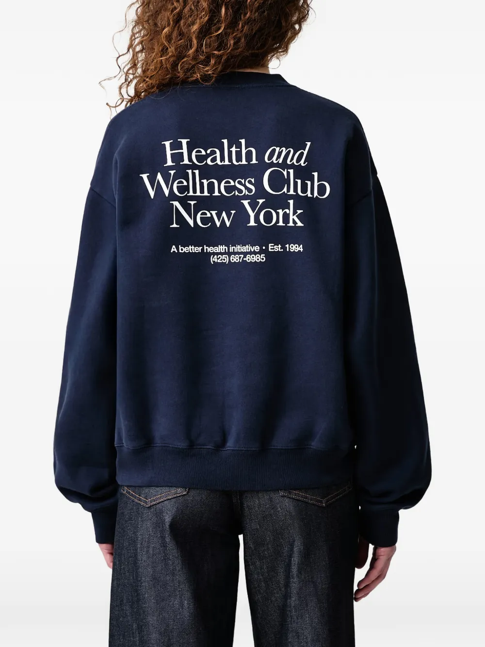 Sporty & Rich HWCNY sweater Blauw