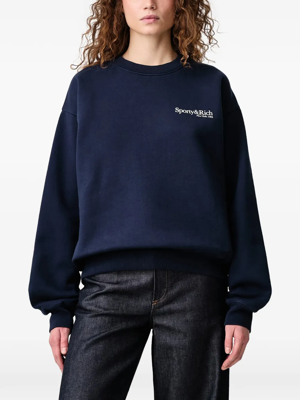 Sporty & Rich HWCNY sweater Blauw