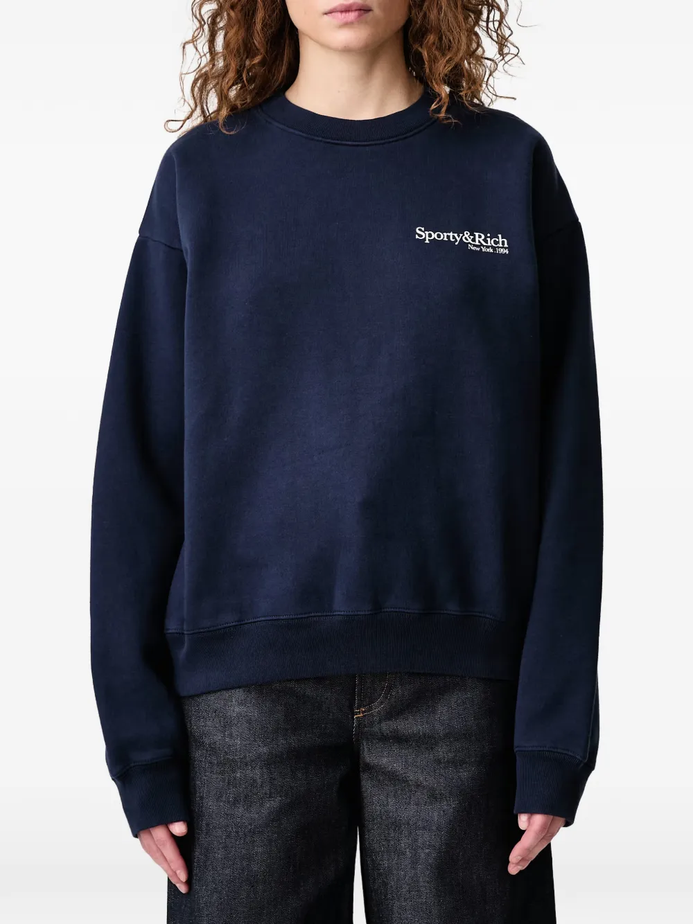 Sporty & Rich HWCNY sweater Blauw