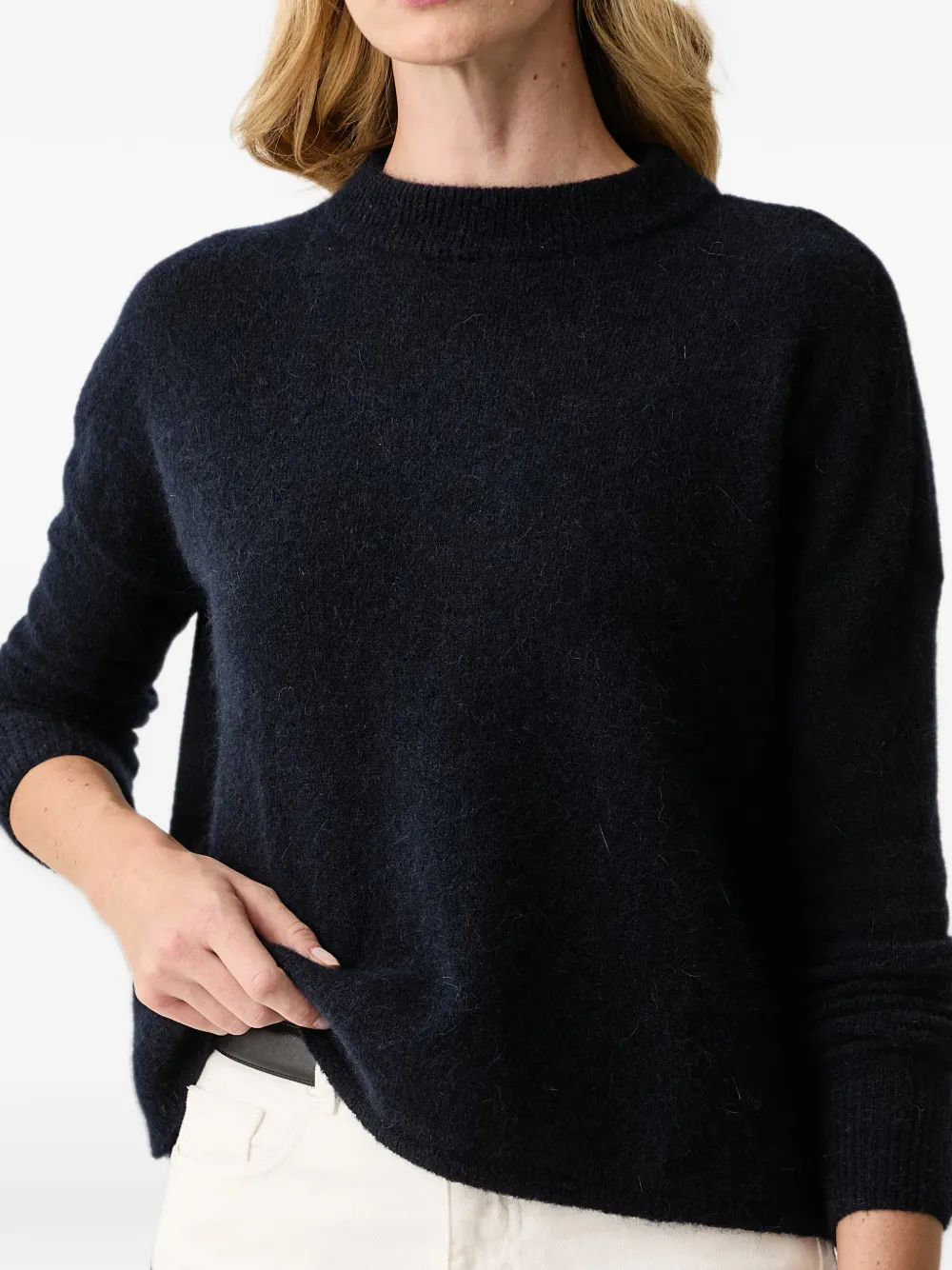 Sessùn Kunlun crew-neck long-sleeve sweater Blauw