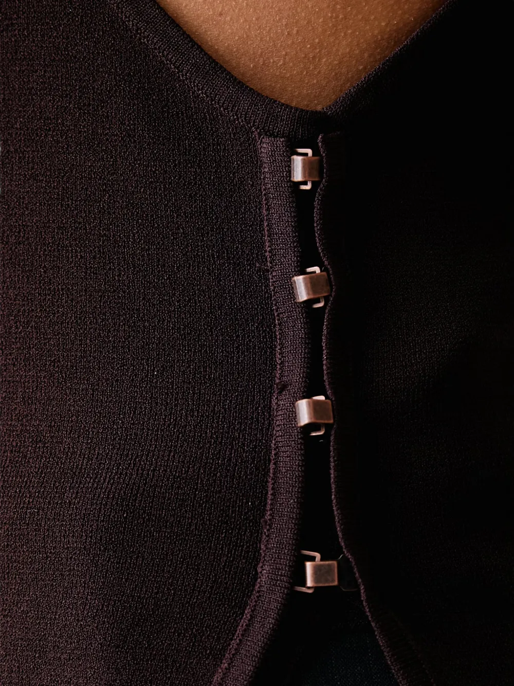 Sessùn Lally hook-fastening sleeveless top Bruin