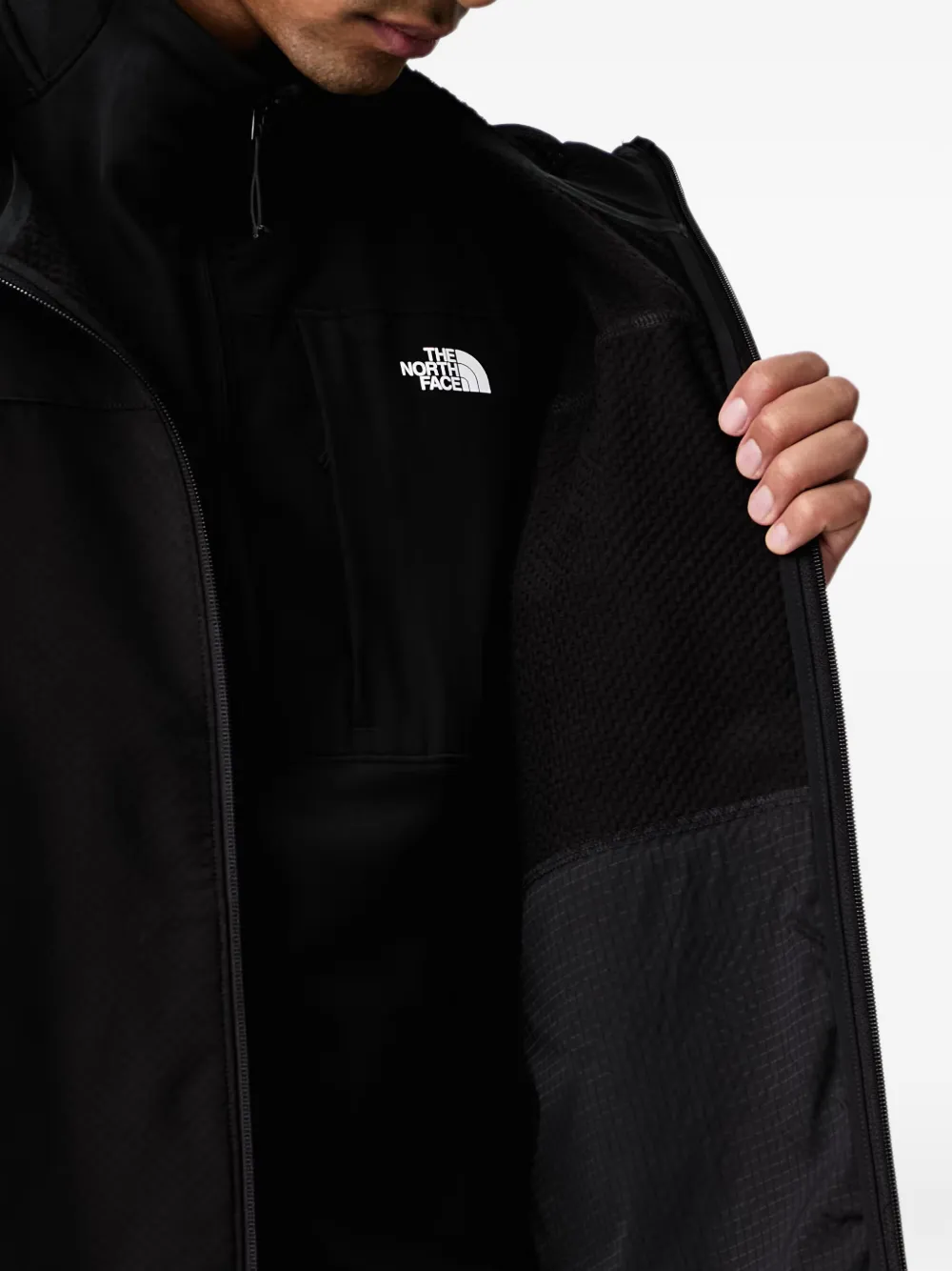 The North Face Tek Approach FUTUREFLEECE™ hooded jacket Zwart