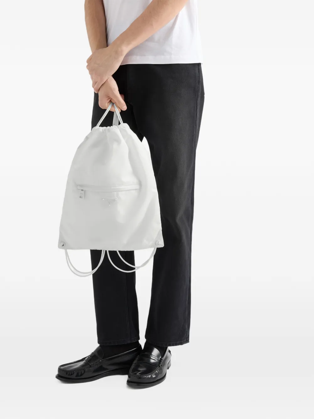 Prada Re-Nylon drawstring backpack Wit