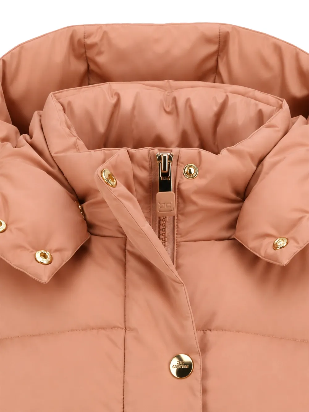 Elisabetta Franchi La Mia Bambina hooded padded jacket Roze