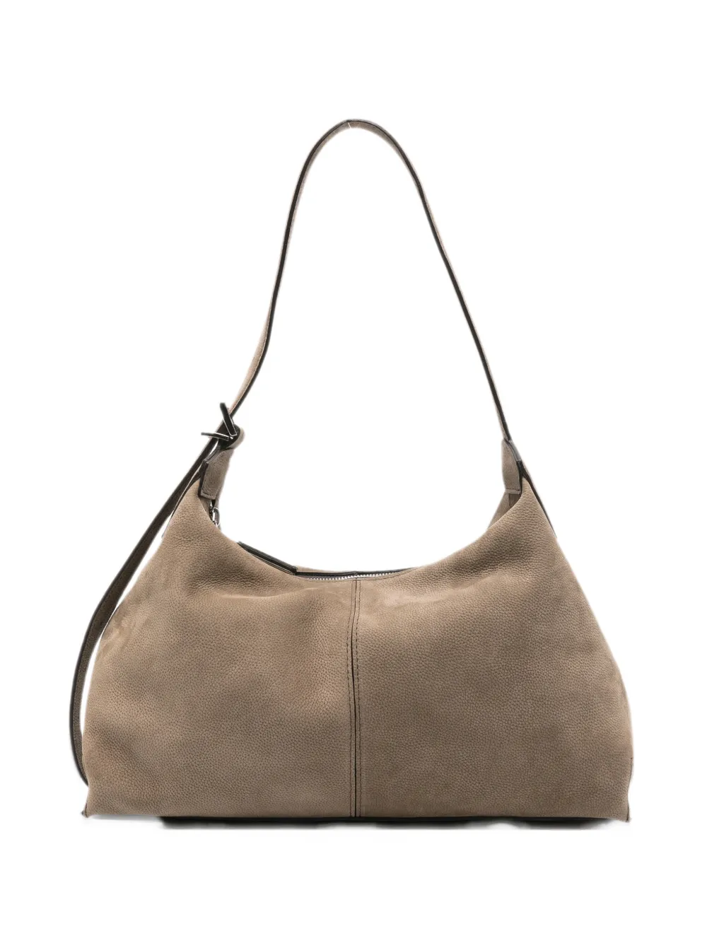 HAGS grainy-texture shoulder bag - Toni neutri