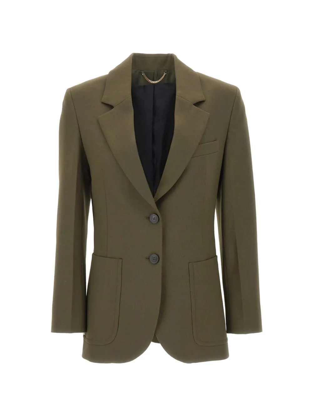Victoria Beckham Katherine single-breasted blazer Groen