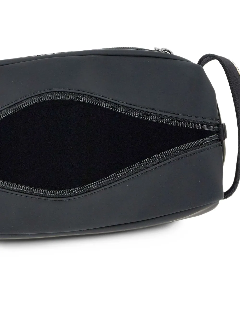 BOSS Zeph logo-plaque wash bag Zwart