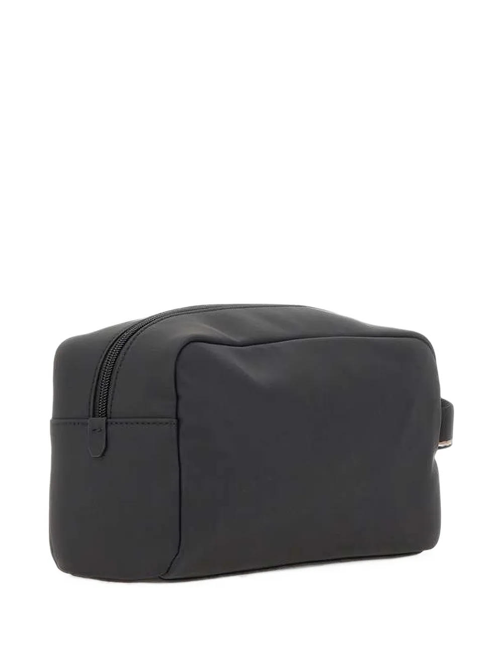 BOSS Zeph logo-plaque wash bag Zwart