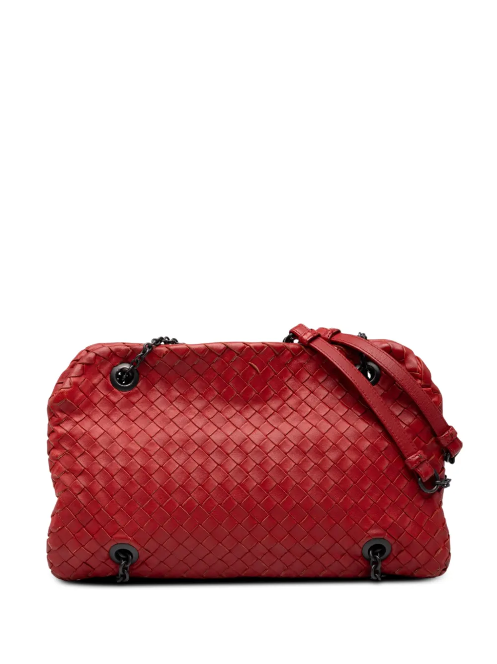Bottega Veneta Pre-Owned 2012-2026 Nappa Intrecciato Duo shoulder bag - Red