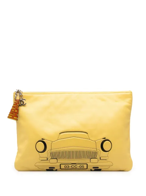 CHANEL Pre-Owned 2016-2017 Large Printed Lambskin La Habana O Case clutch bag