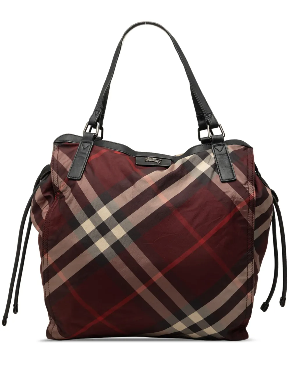 Burberry Pre-Owned 2000-2017 Supernova Check Nylon Buckleigh tote bag - Rot
