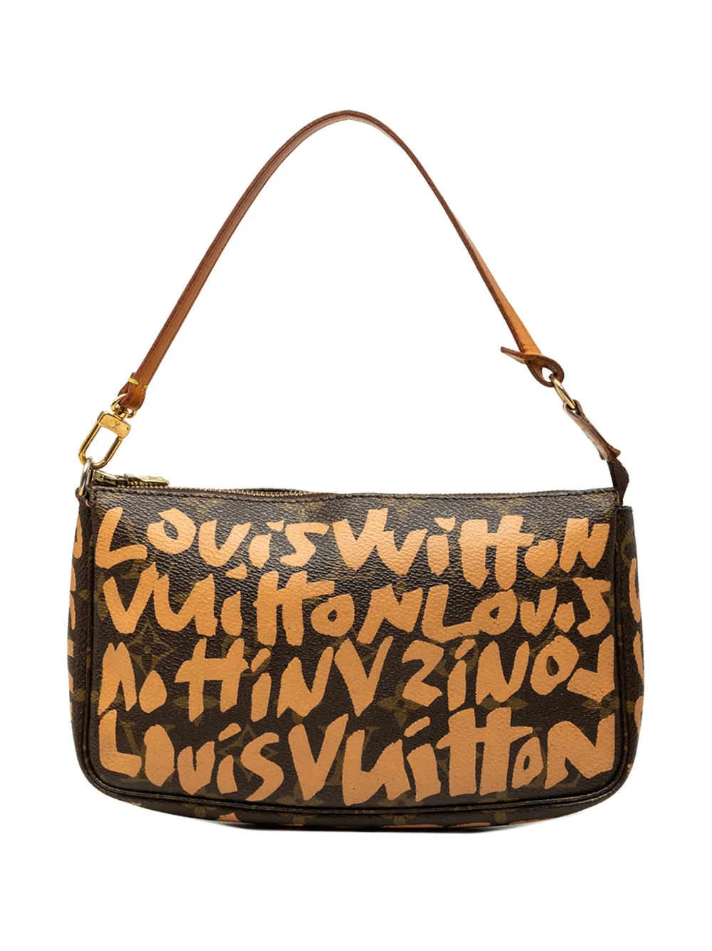 Louis Vuitton Pre-Owned 2001 Stephen Sprouse Monogram Graffiti Pochette Accessoires shoulder bag - Brown