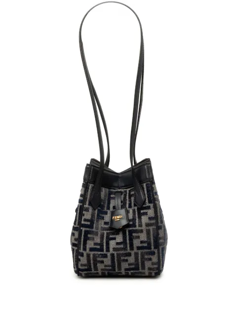 Fendi Pre-Owned 2010-2026 Mini Zucca Chenille Origami shoulder bag