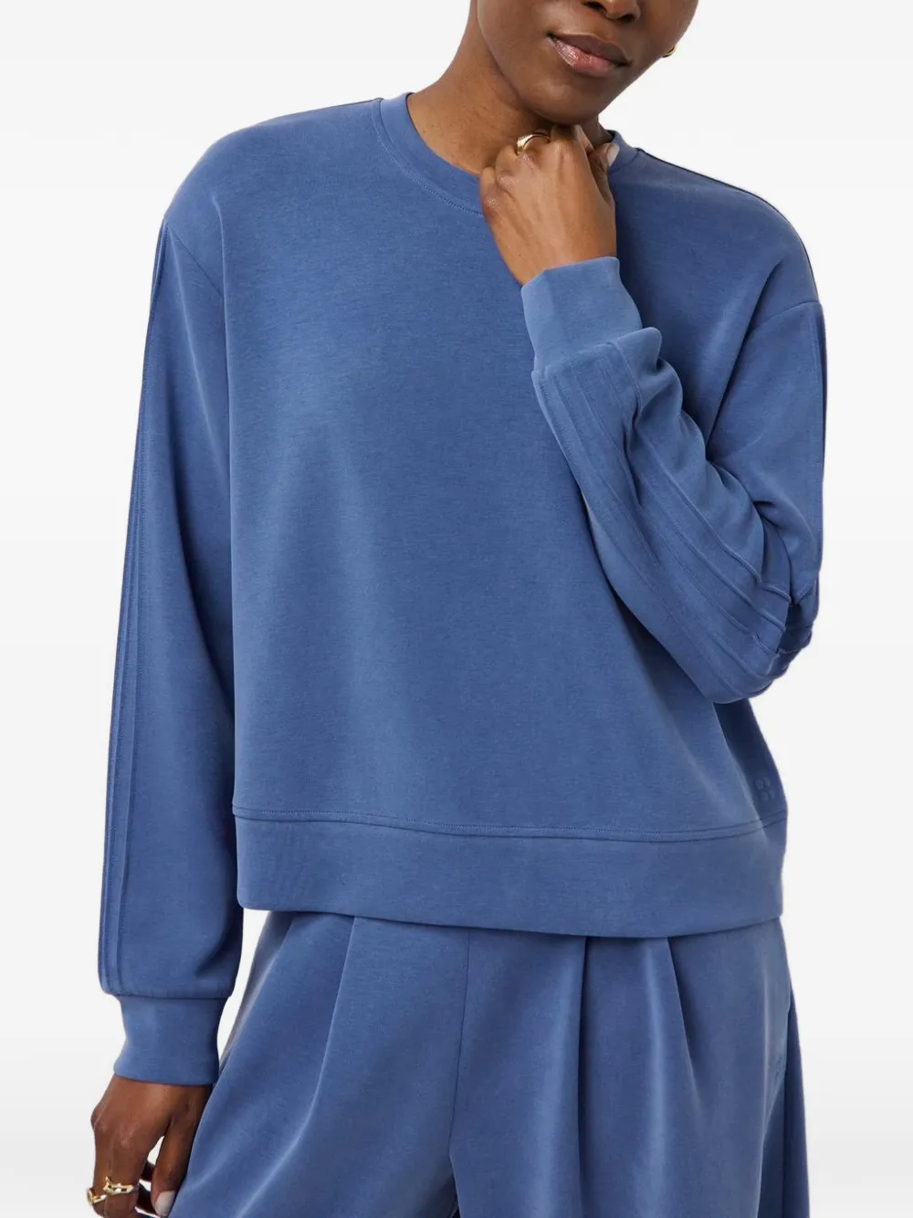 Sweaty Betty sweat à manches plissées - Bleu Sweaty Betty sweat à manches plissées - Bleu