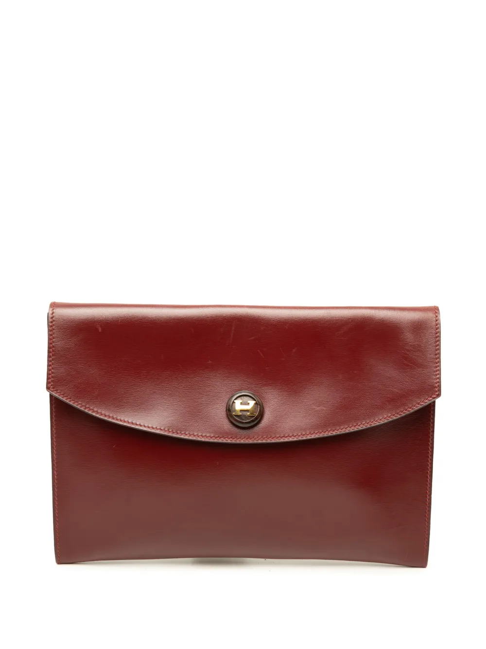 Hermès Pre-Owned 1983 Box Calf Pochette Rio clutch bag - Rot