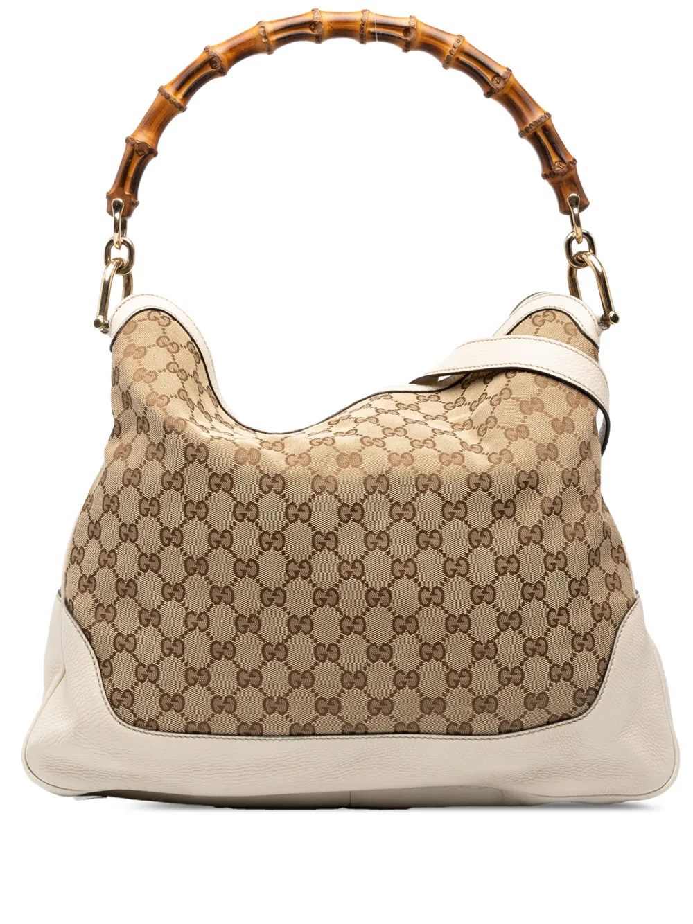 Gucci Pre-Owned 2000-2015 GG Canvas Bamboo Diana satchel - Neutrals