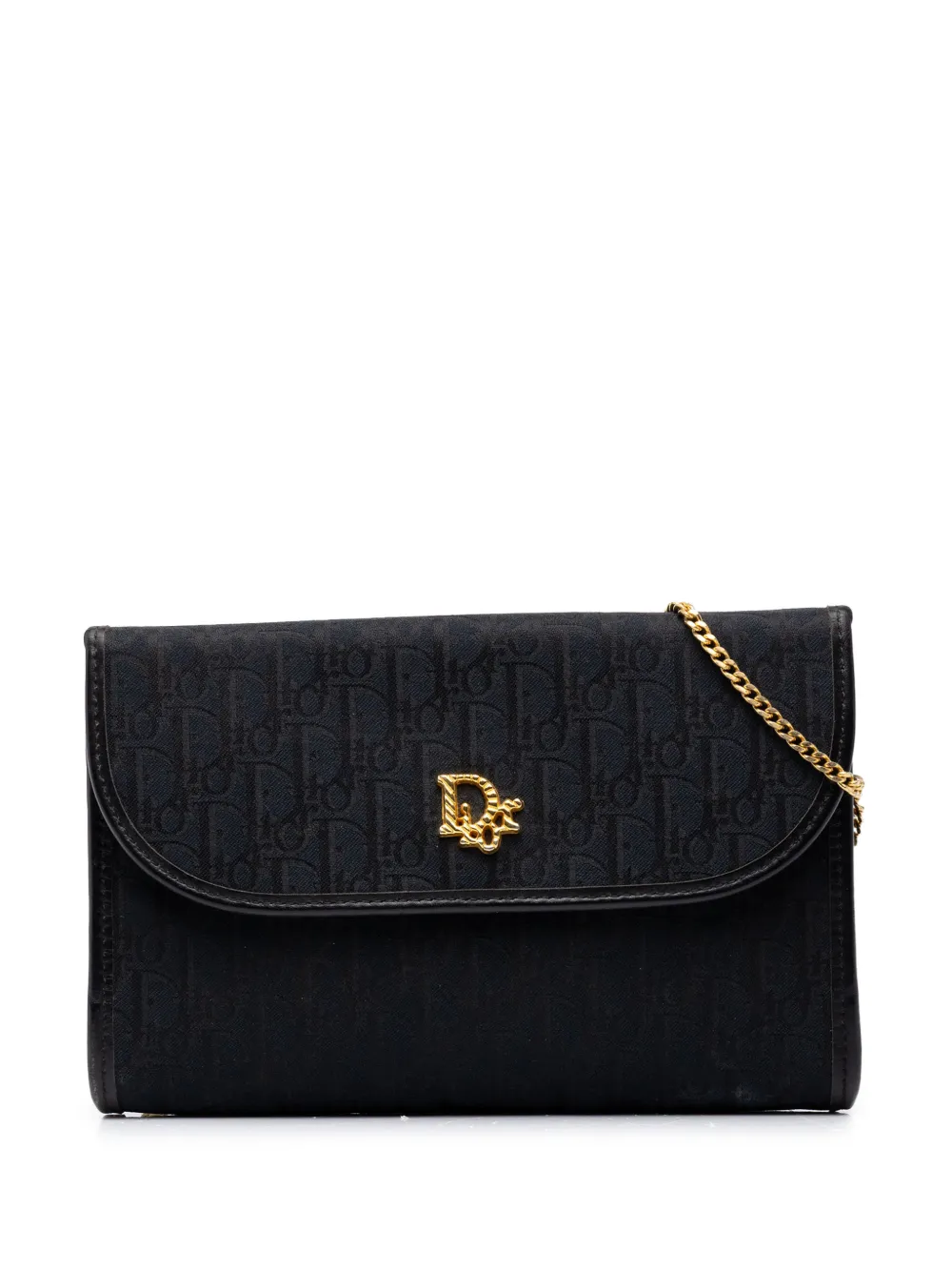 Christian Dior Pre-Owned 20th Century Diorissimo Trotter Canvas Chain shoulder bag - Nero