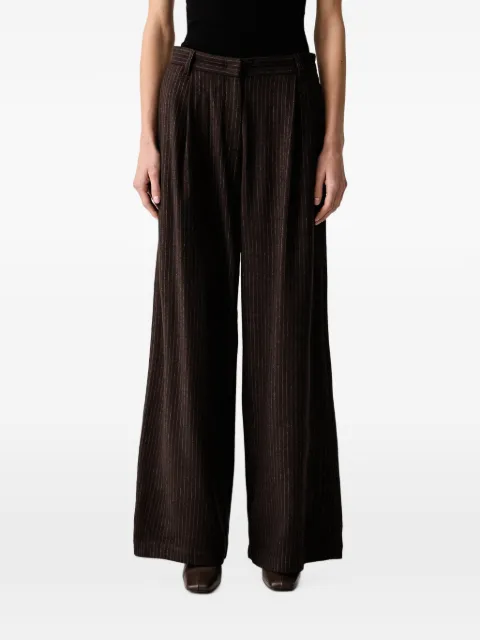 Sessùn Orozco pinstripe-pattern pleated trousers