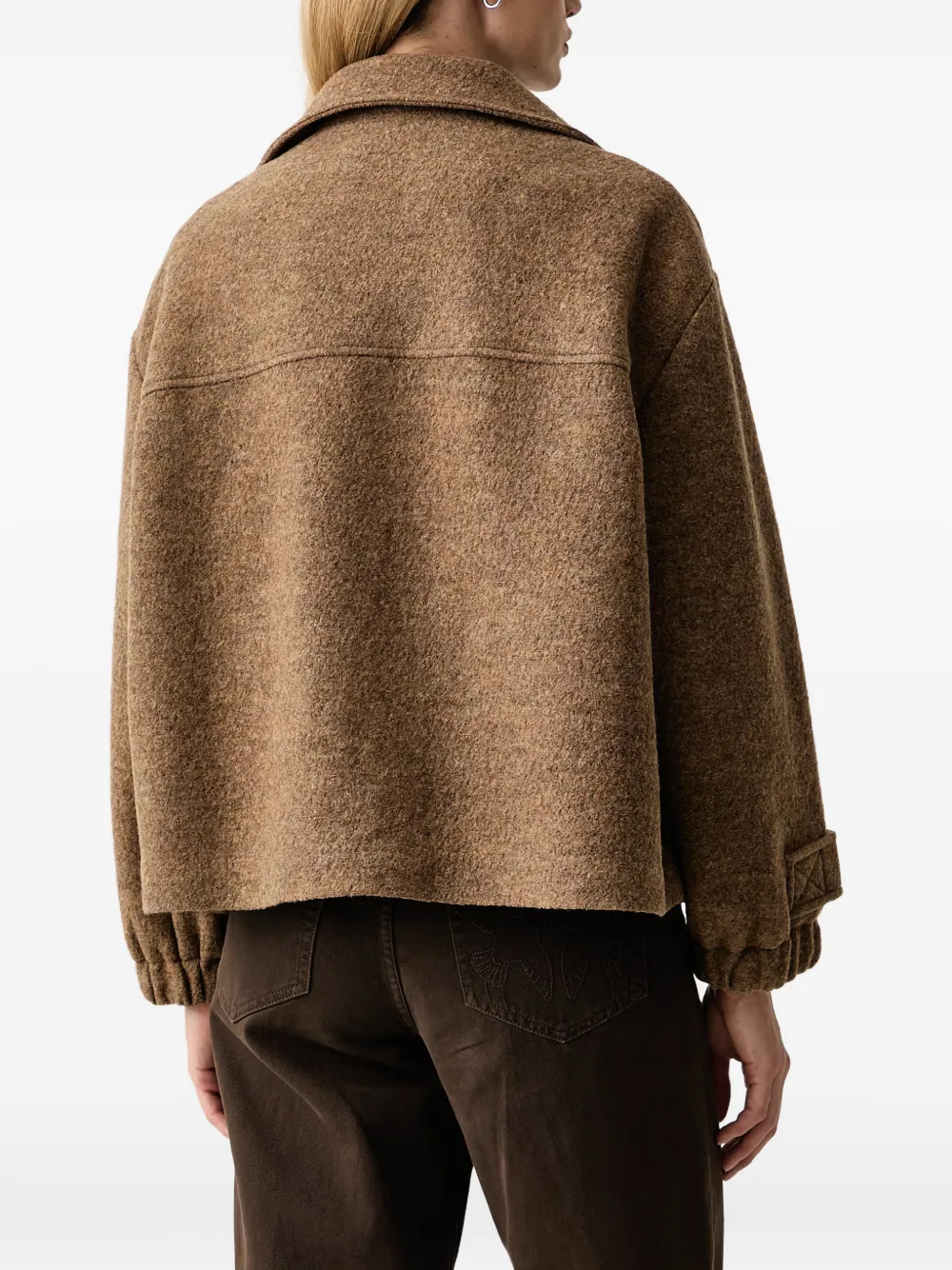 Sessùn Hattson button-up pocket-detail jacket Bruin