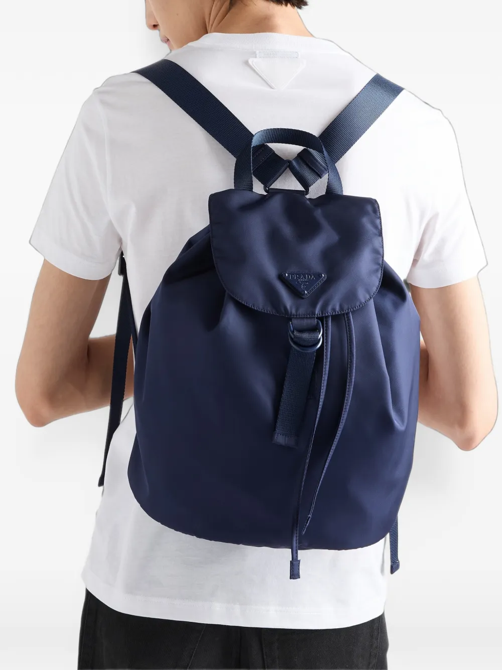 Prada Re-Nylon backpack Blauw