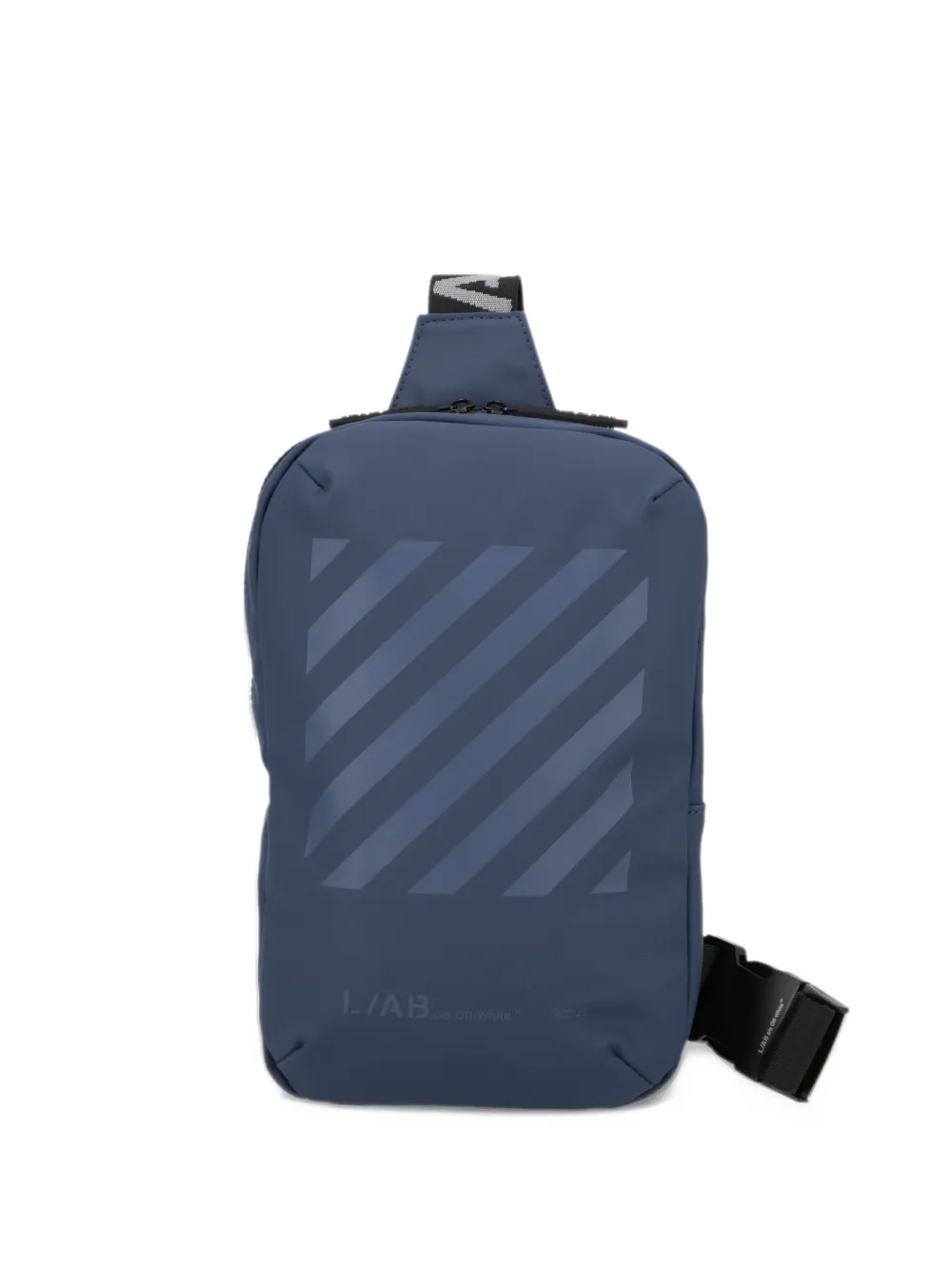 LuxeSupply Diagonals Industrial sling backpack - Blu