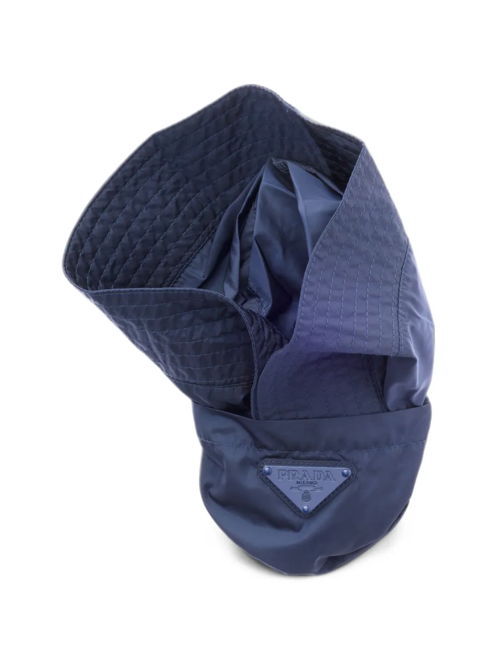 Prada foldable Re-Nylon bucket hat Blauw