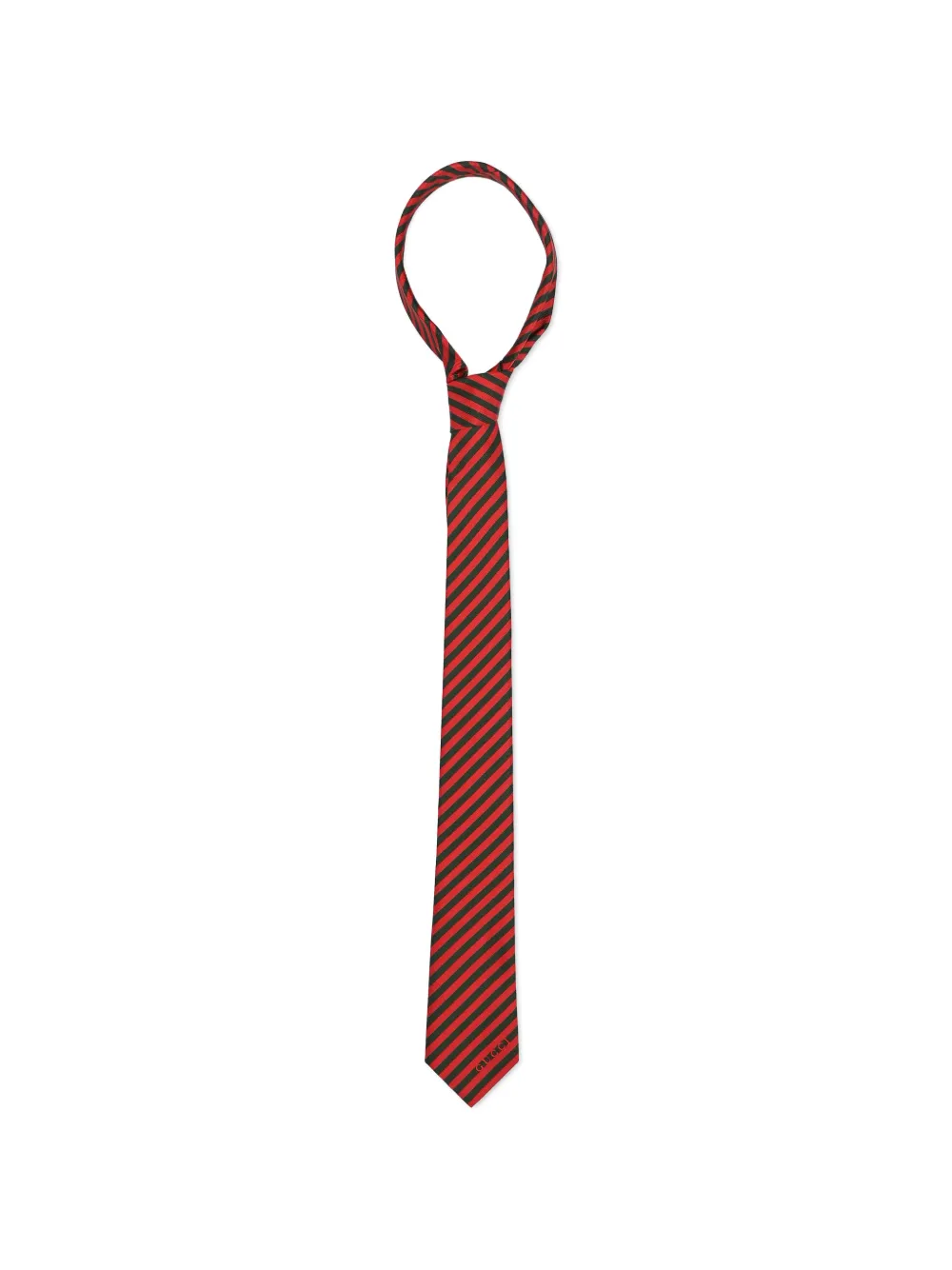 Gucci Kids striped silk tie Rood