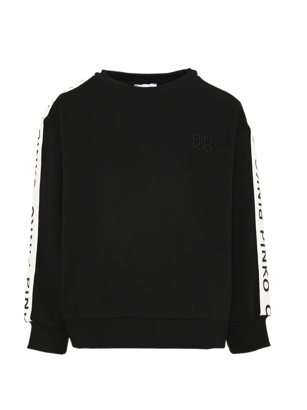 Pinko Kids logo-tape sweater - Nero