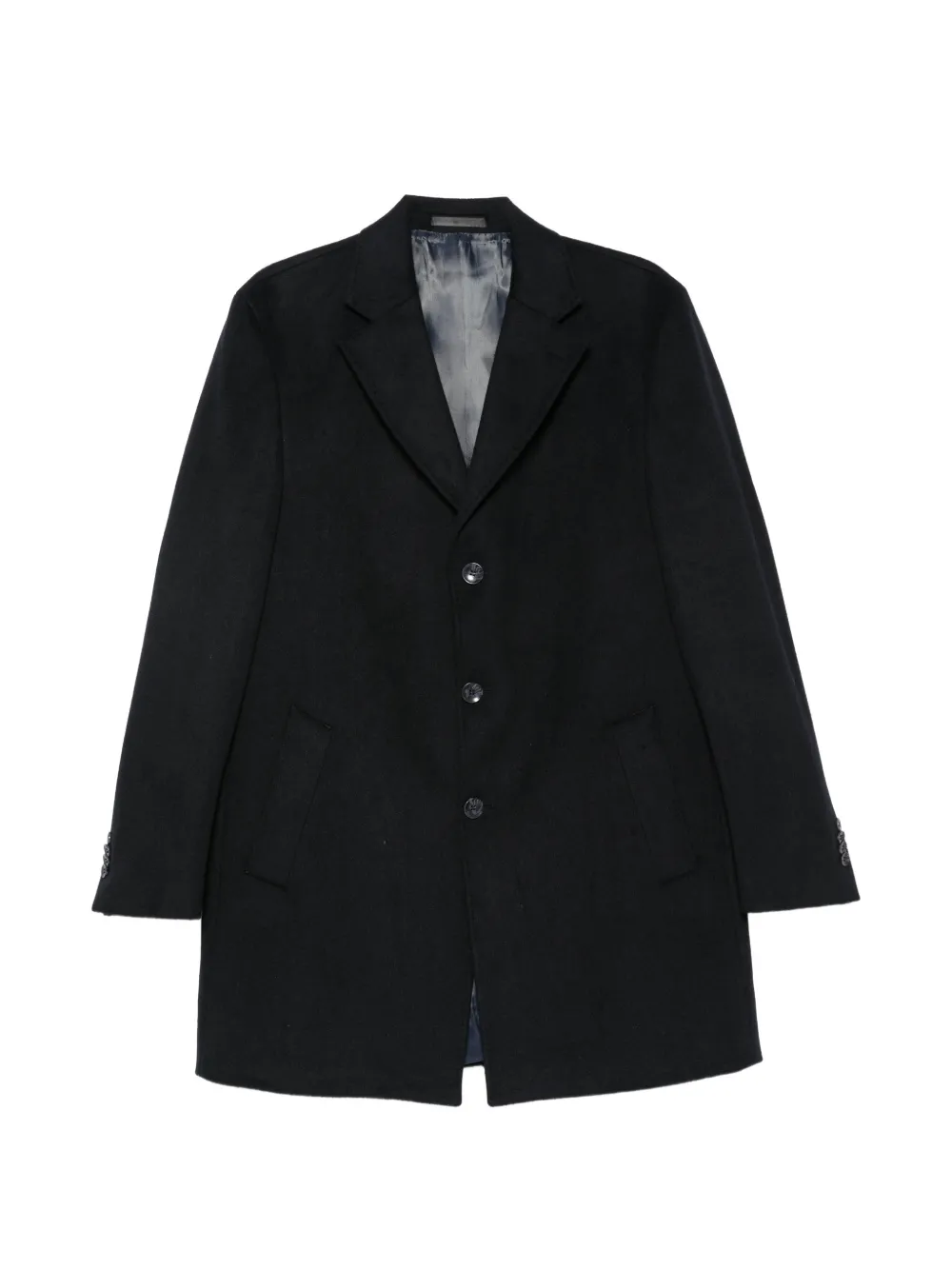 Alberto Gozzi single-breasted notched-lapel coat - Blue