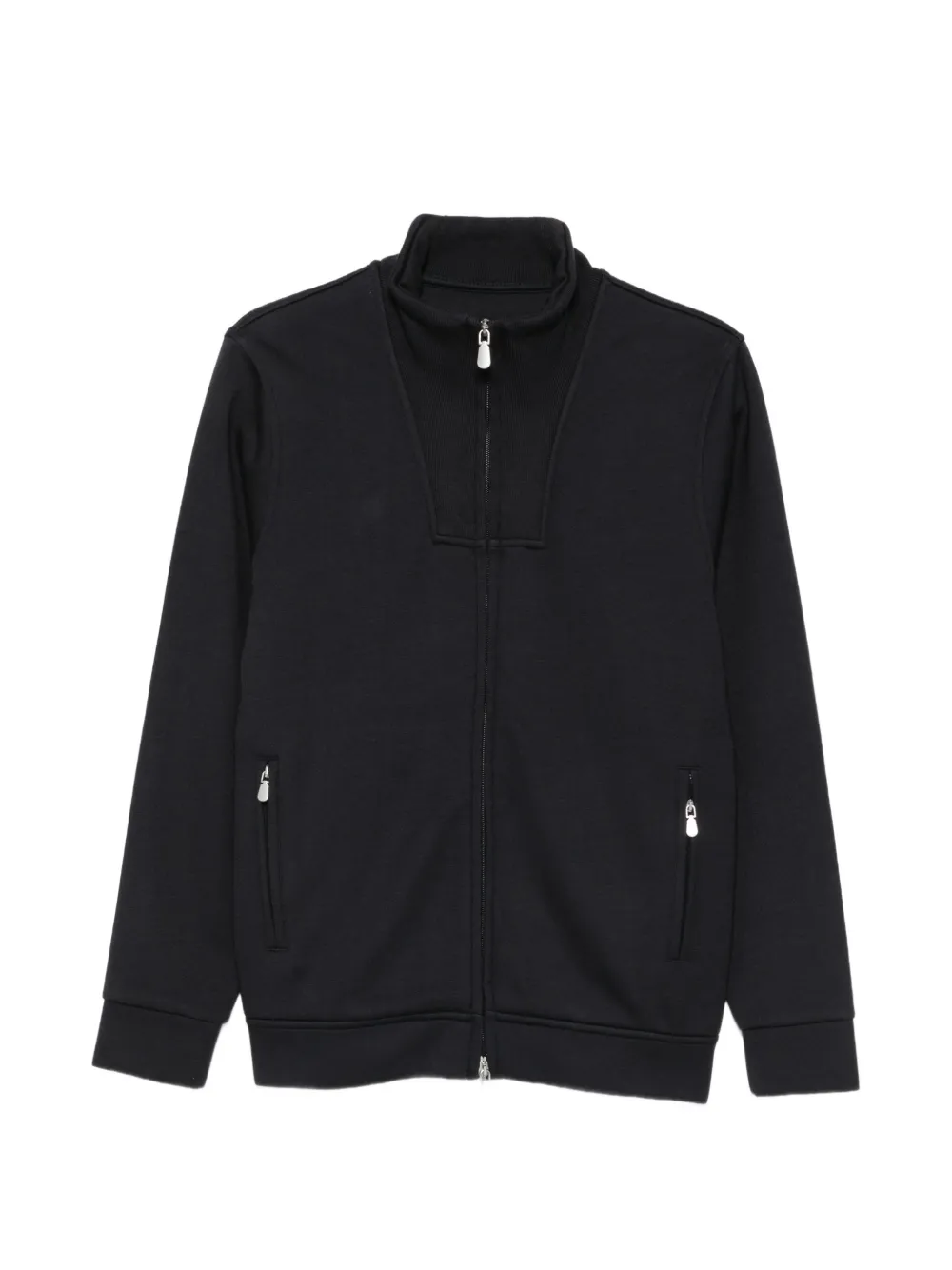 Alberto Gozzi zip-up high-neck sweatshirt - Nero