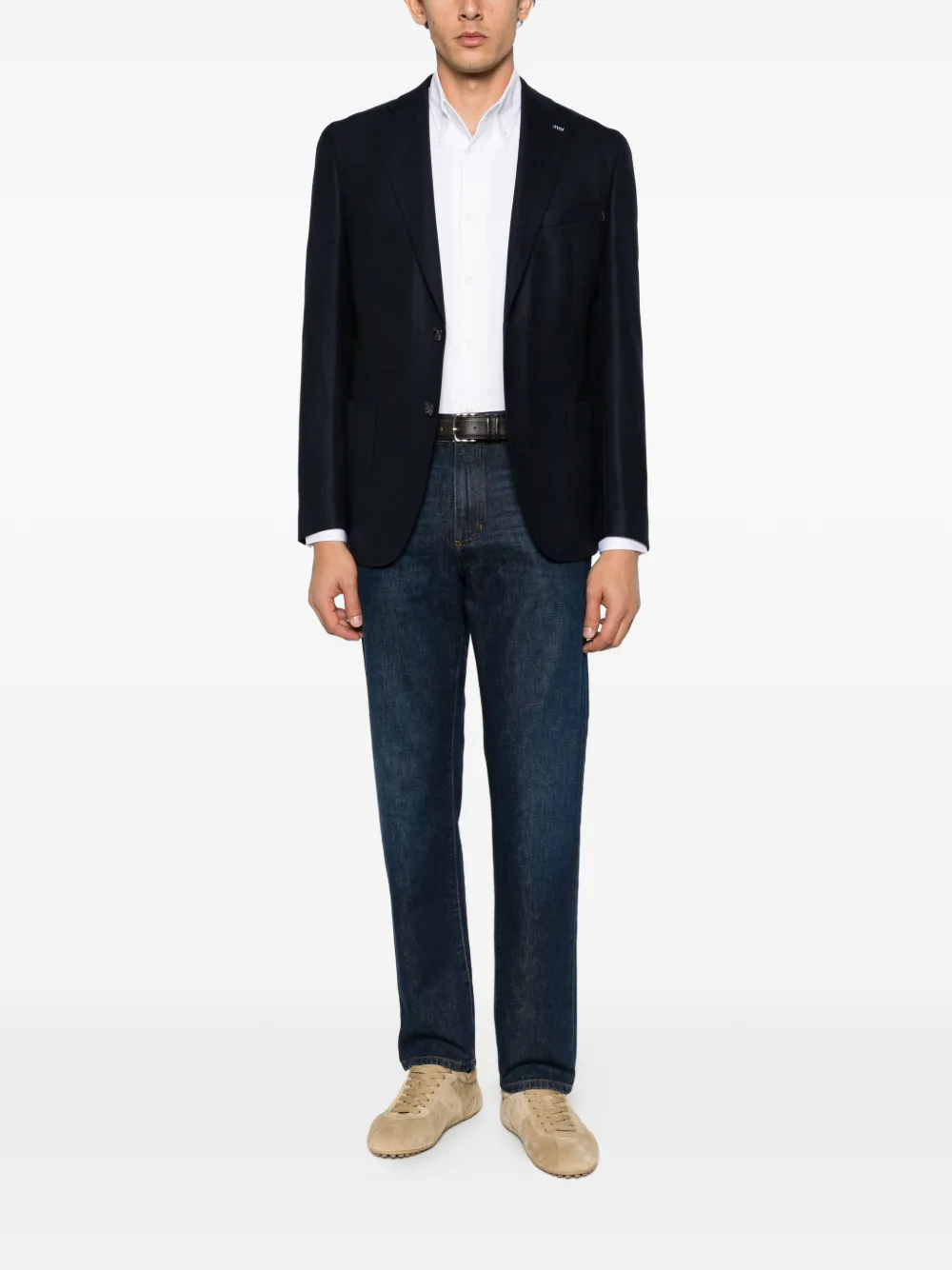 Alberto Gozzi button-down long-sleeve shirt - White