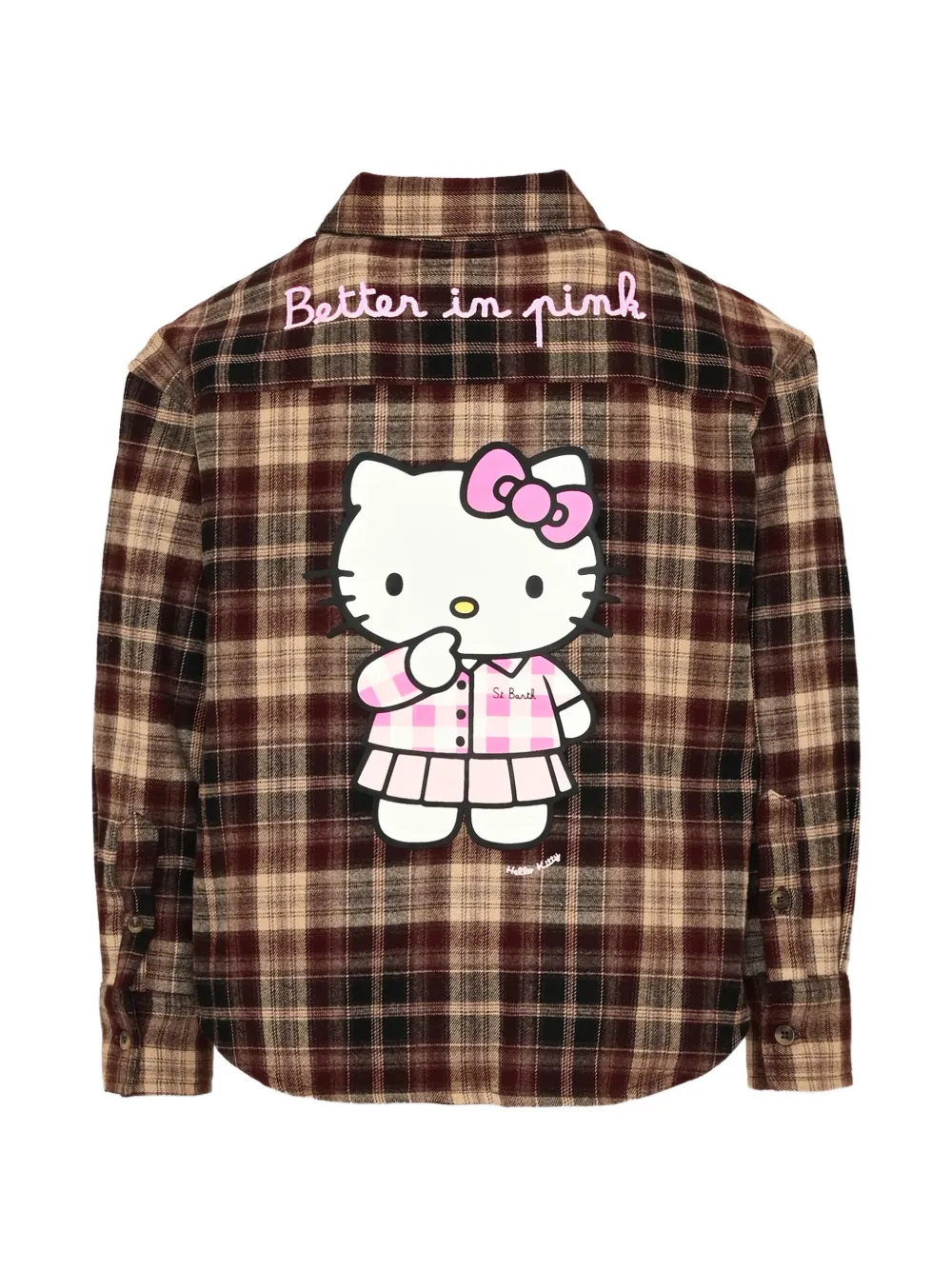 MC2 Saint Barth Kids Hello Kitty check-print shirt Bruin