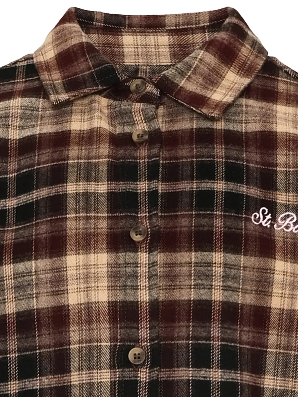MC2 Saint Barth Kids Hello Kitty check-print shirt Bruin