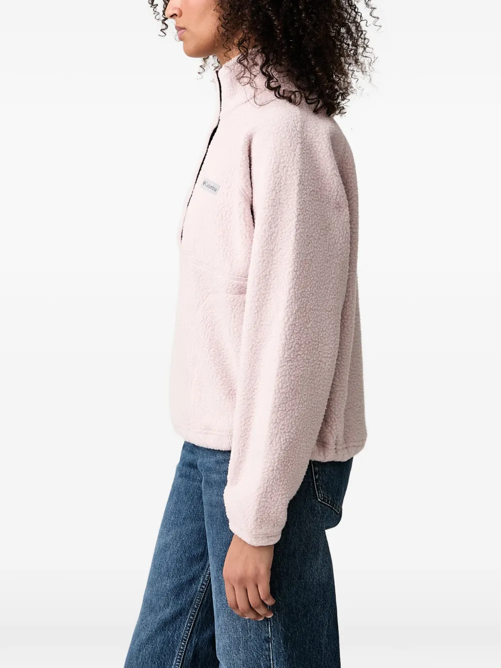 Columbia Jasper Ridge™ fleece-texture press-stud sweater Roze