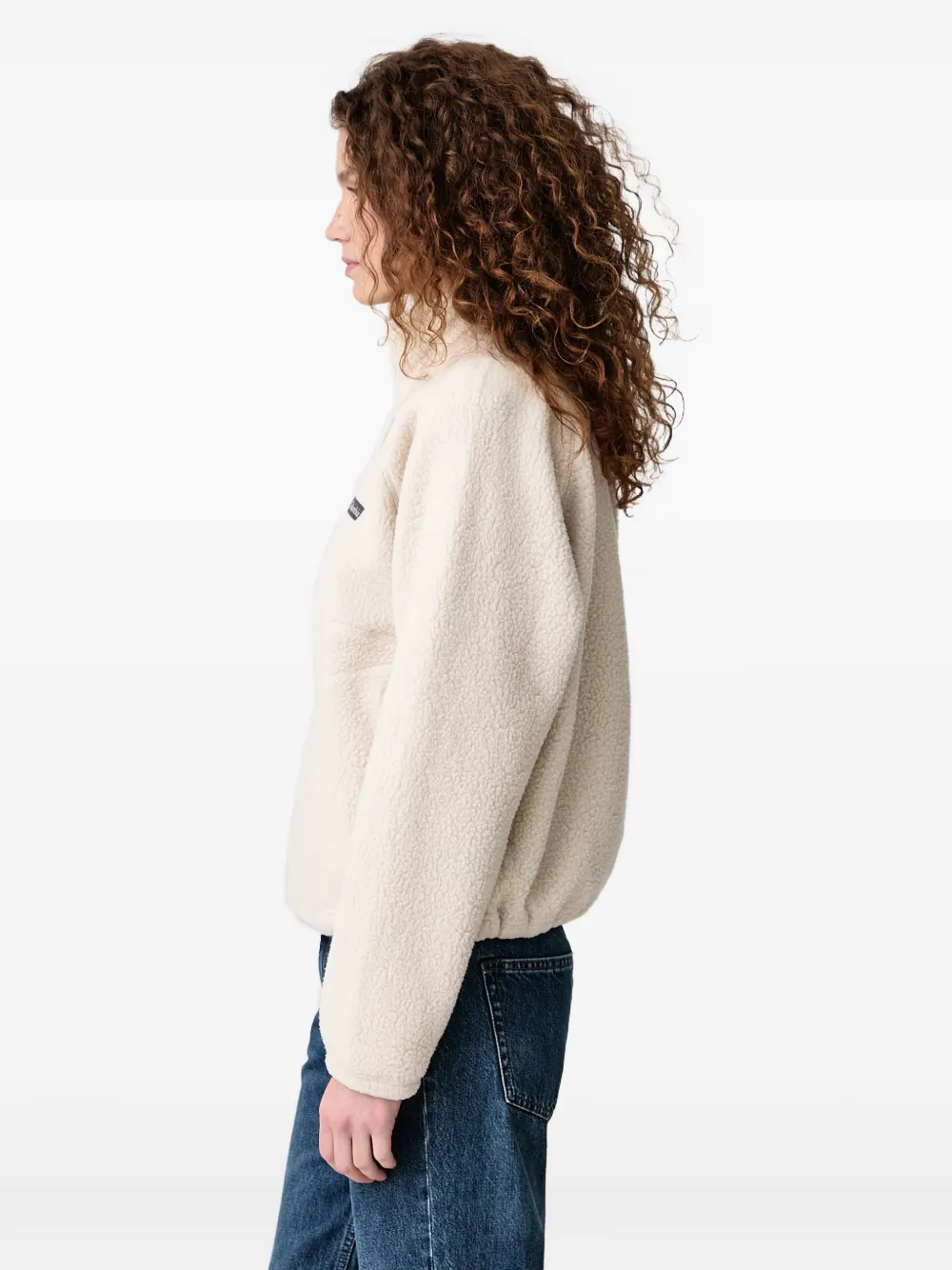 Columbia Jasper Ridge™ fleece-texture press-stud sweater Beige