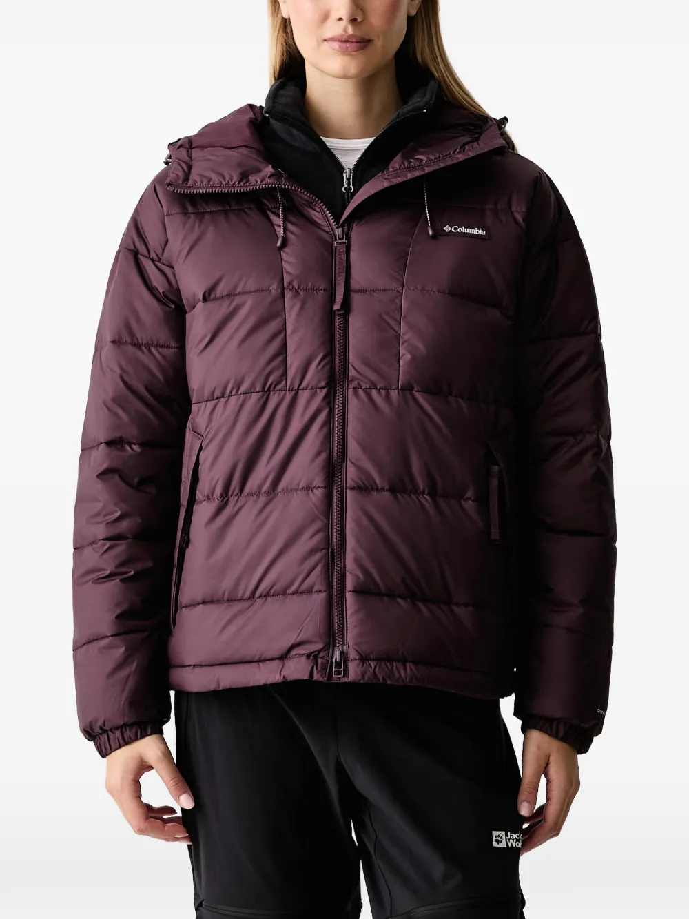 Columbia Pike Lake™ III quilted hooded jacket Paars