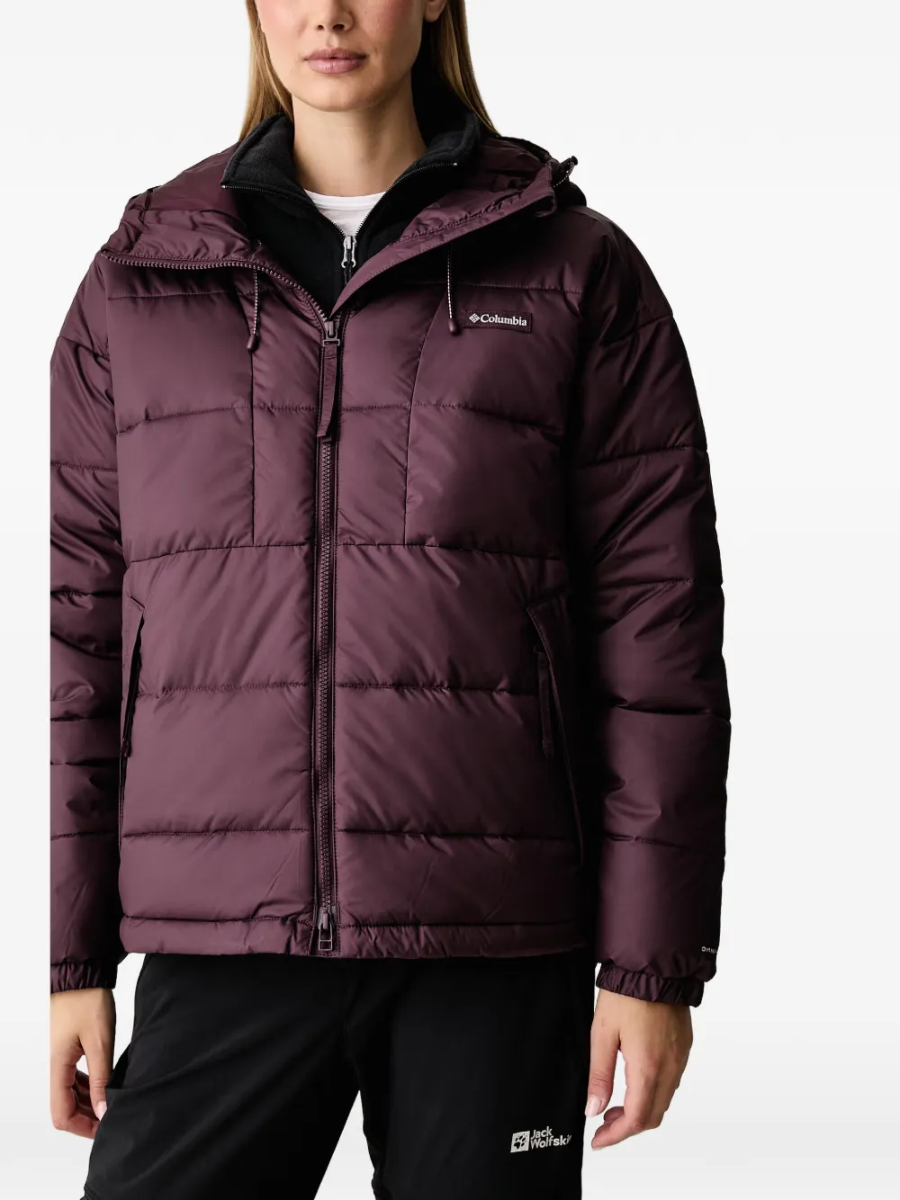 Columbia Pike Lake™ III quilted hooded jacket Paars