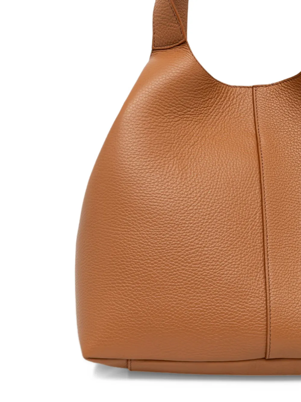 Coccinelle C-Easy grained-leather tote bag Bruin