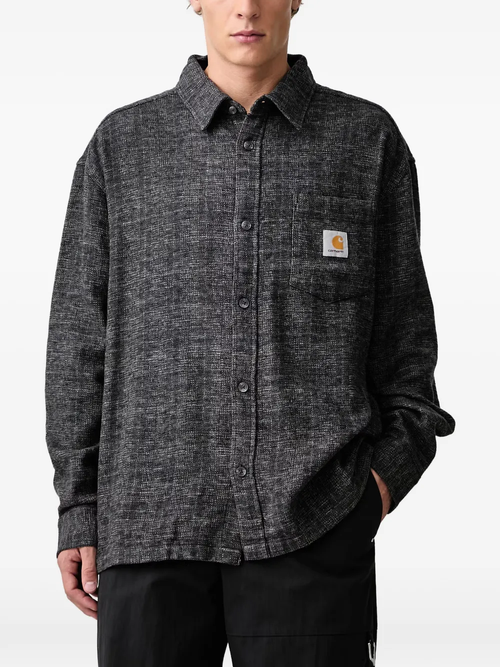 Carhartt WIP Bagley check shirt Zwart