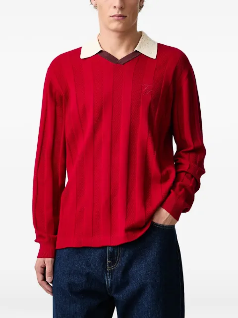 Filling Pieces playera de manga larga con cuello tipo polo