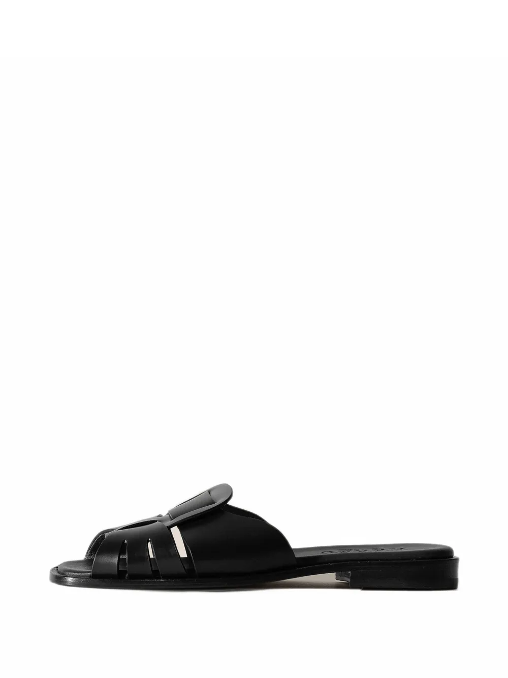 Hereu Ancora Squared flat sandals - Marron