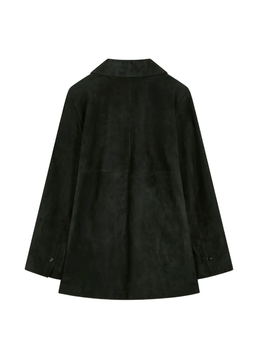 'S Max Mara Gocce suede button-down coat Groen
