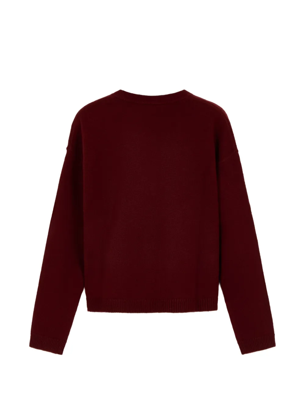 'S Max Mara Lisa henley-neck dropped-shoulder sweater Rood