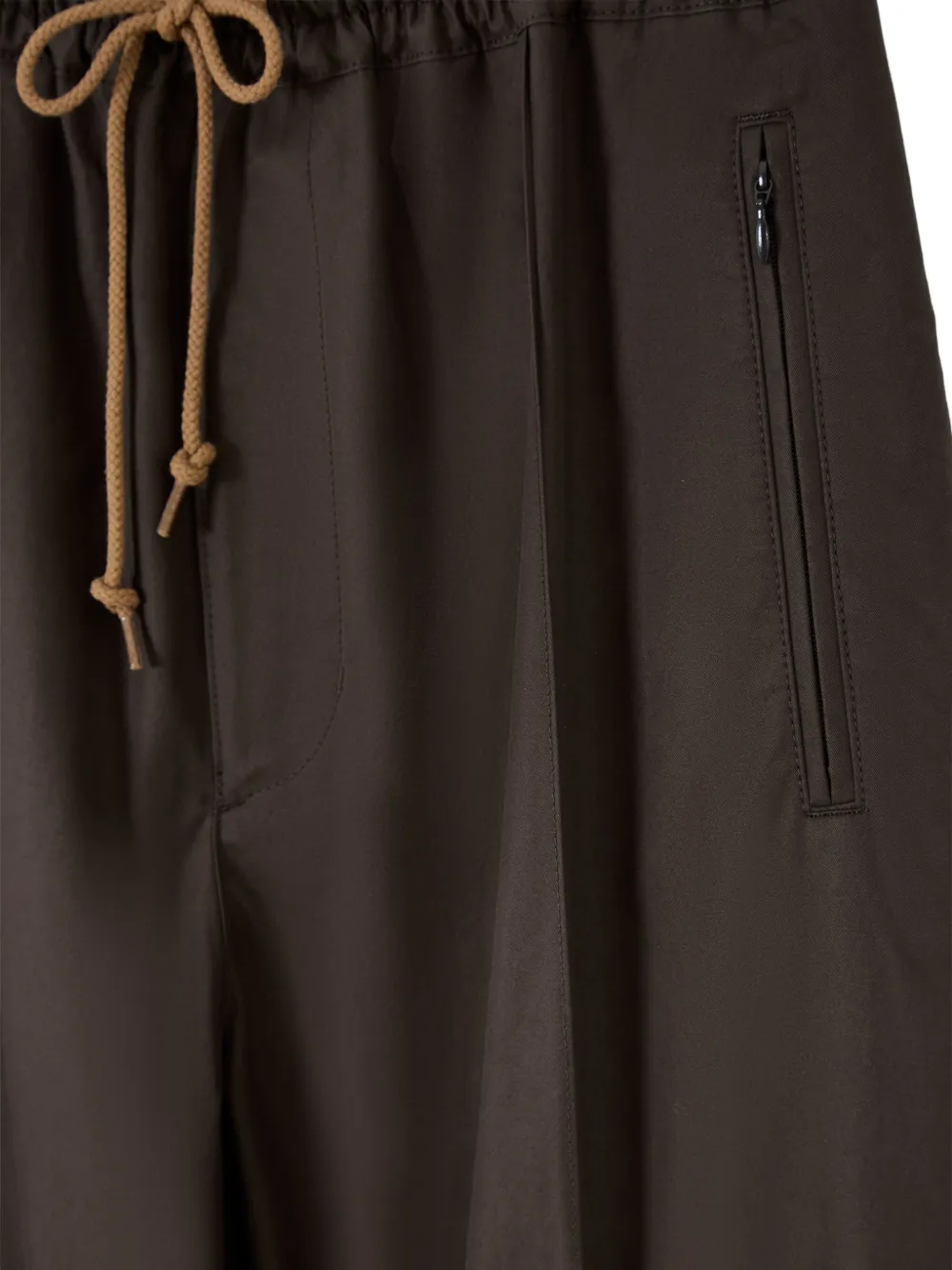 Comme des Garçons Homme drawstring wide-leg trousers Bruin
