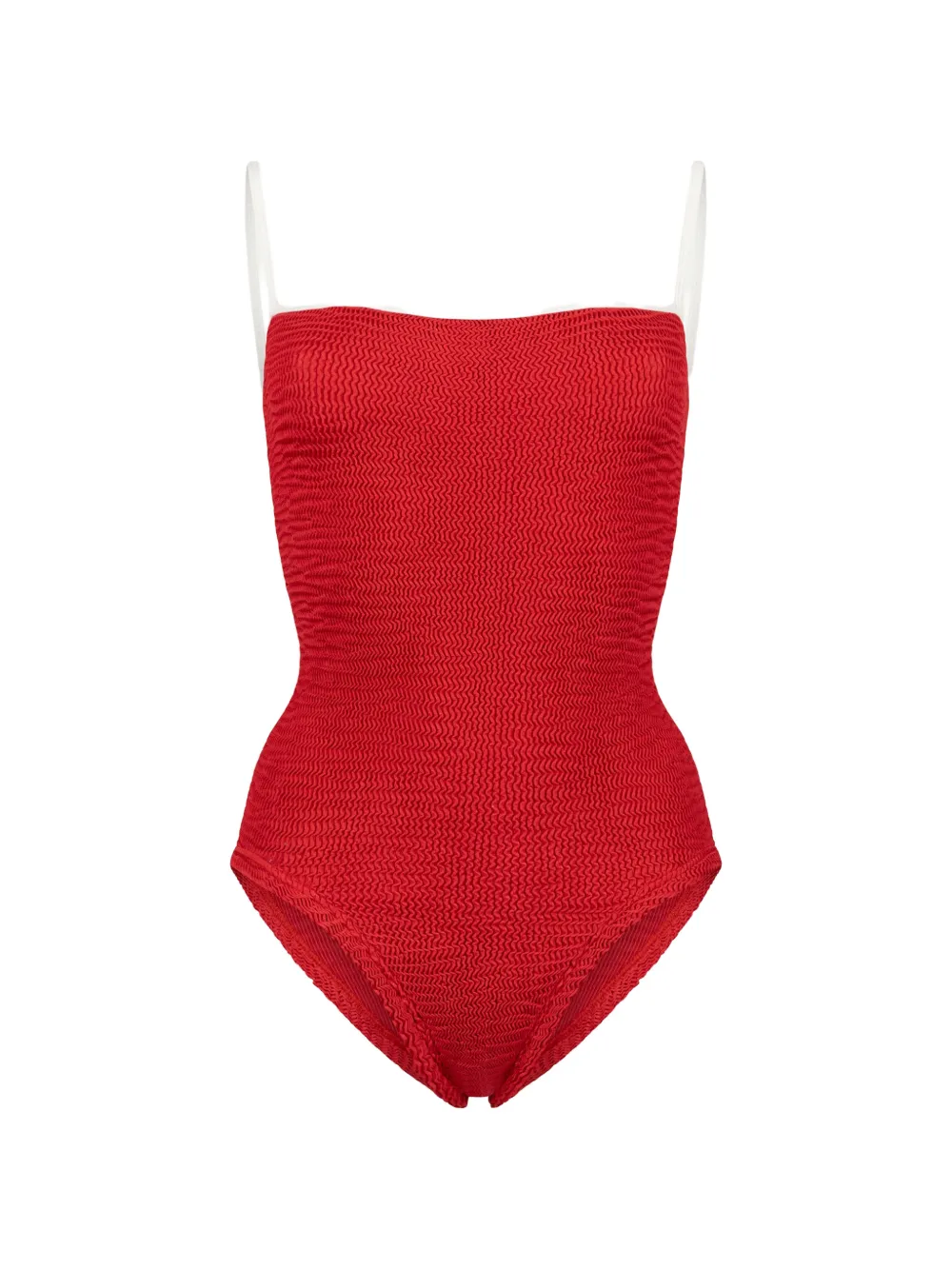 PARAMIDONNA Marisia crinkle-effect swimsuit - Rosso
