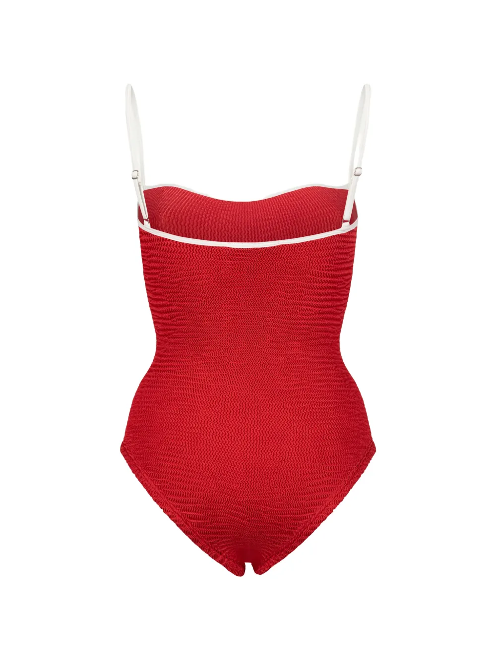 PARAMIDONNA Marisia crinkle-effect swimsuit Rood