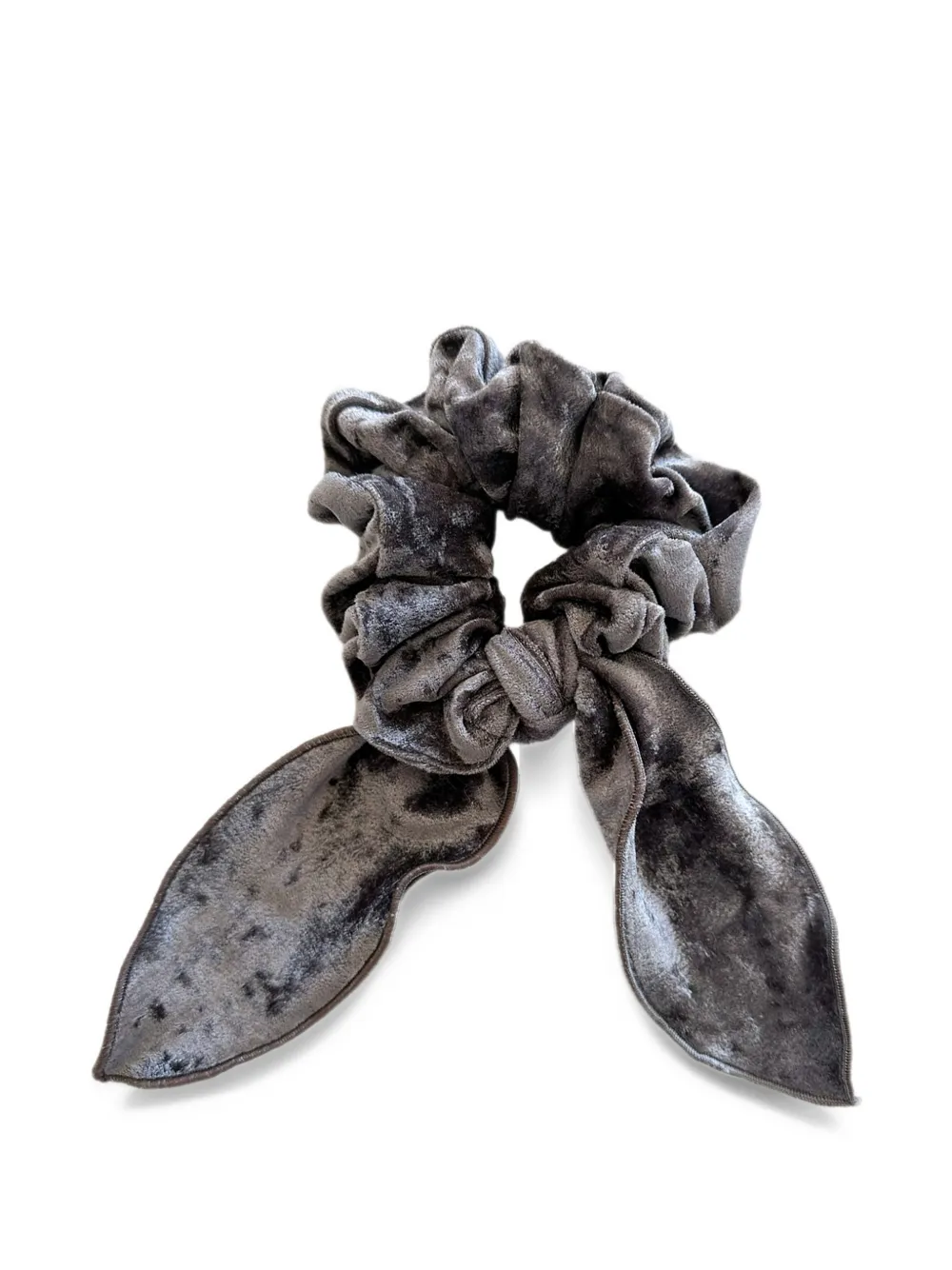 PARAMIDONNA velvet bow-detail scrunchie - Grigio